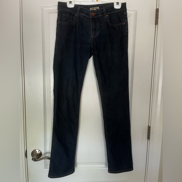 CAbi #334 “Lou Lou” Dark Blue Straight Leg Jeans, Size 6 - Picture 3 of 11